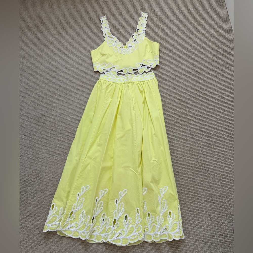 Yellow Cinq a Sept Set- worn once